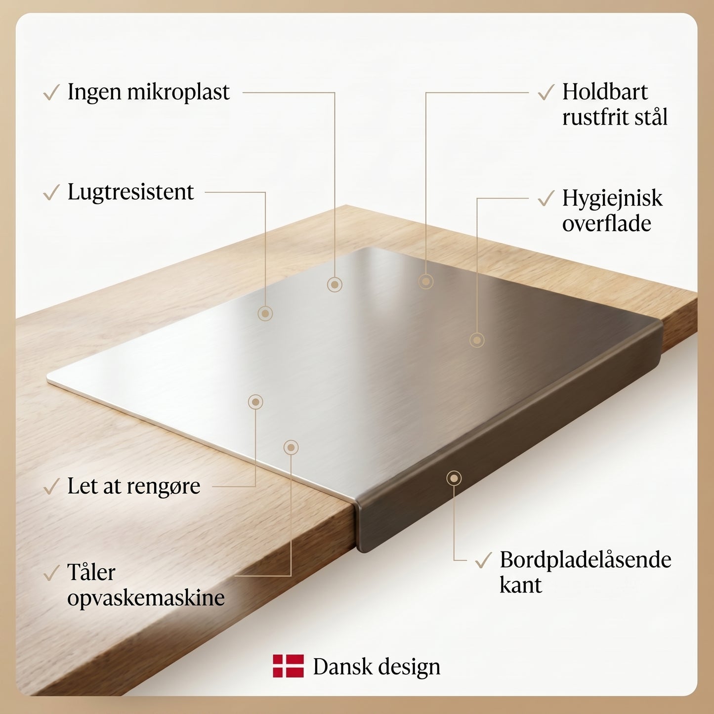 IronChef™ Skærebræt Rustfrit Stål