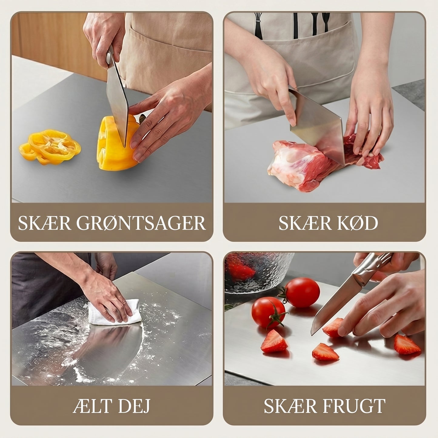 IronChef™ Skærebræt Rustfrit Stål